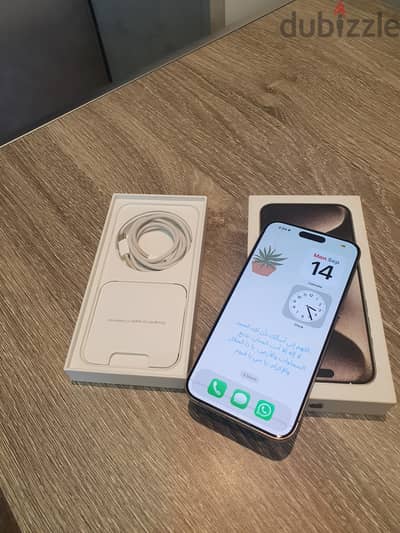 iphone 15 pro max 265GB - Natural Titanium - Excellent Condition