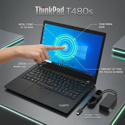 Lenovo ThinkPad T480s شاشة تاتش ips جيل سابع