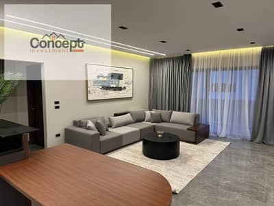 شقة مفروشة بالكامل للإيجار في ليك فيو ريزيدنس | 144م² | غرفتين | موقع مميز جدًا lake view residence new cairol