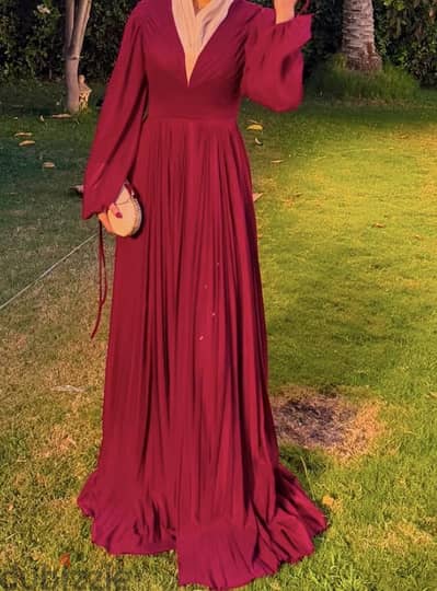 Burgundy Soiree Dress