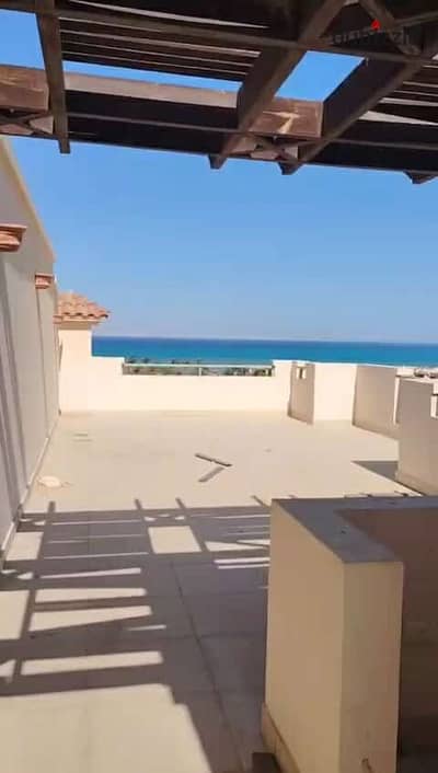 Ready to Move Duplex Chalet for Sale in La Vista Sokhna | 1st Row, 125m + 100m Roof | Ultra Super Lux Finishing, Full Open Sea & Swimming Pool View
