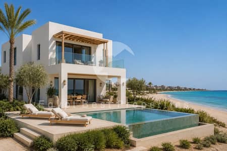 للبيع على البحر والللاجون شاليه متشطب بدون مقدم