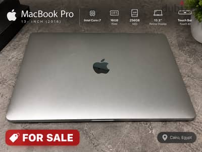 MacBook Pro 13-inch 2016 Touch Bar | Core i7 | 16GB RAM | 256GB SSD