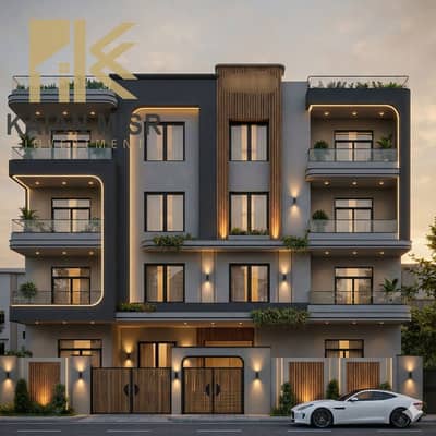 Apartment for a catch 140 m in El Shorouk City next to the Maadi Compound with a view of 3 Sides mall and Al-Horriya Road