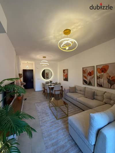 two-bedroom furnished apartment for rent, first occupancy in Madinaty