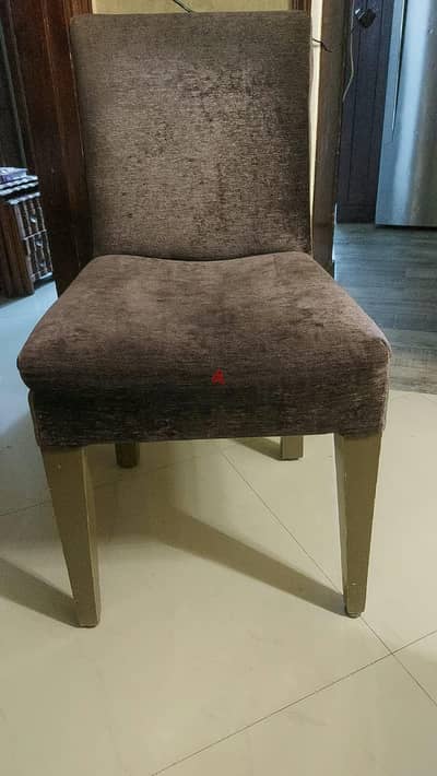 6 dining chairs   ٦ كراسى سفرة