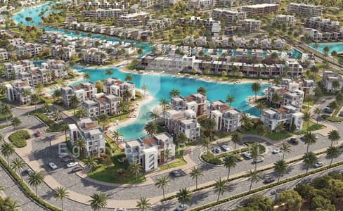 شالية فى موقع مميز باطلالة على البحر واللاجون على اطول فترة سداد