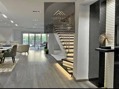 Duplex with triple view on the largest landscape in the project (with a private garden) in Mountain View New Cairo ready for immediate delivery