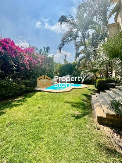 Villa For Rent in Katameya Heights with Swimming Pool, Garden & Fully Furnished