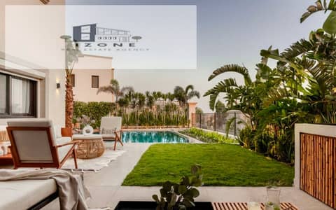 Twin House for Rent Fully Furnished with Pool in Uptown New Cairo, 380 sqm, 3 Bedrooms, 3 Bathrooms