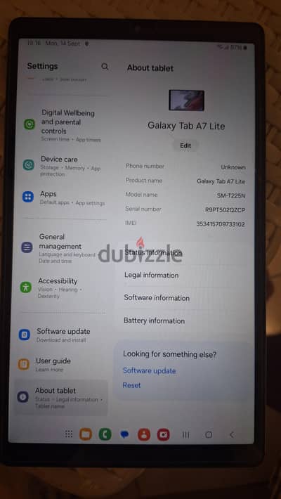Samsung Galaxy Tab A7 Lite