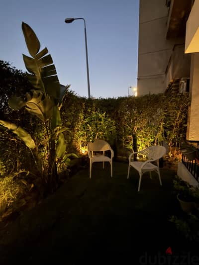 Luxury apartment with garden at sheikhzayed