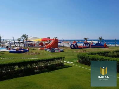 Two-bedroom chalet - Prime location - Immediate delivery, 10-year installment plan available for sale in Marseilia Beach 5, North Coast - Ras El Hekma