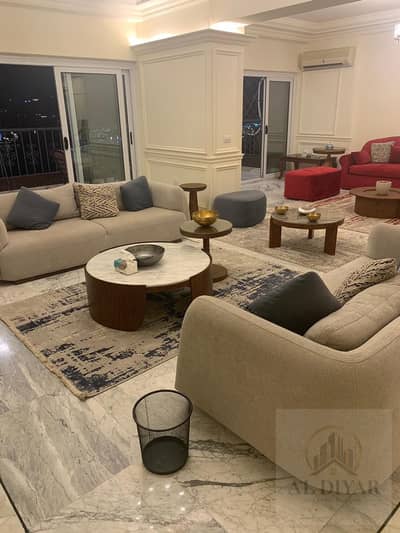 Apartment on the Nile next to the Saudi Embassy in Dokki for rent                                                                                    ,