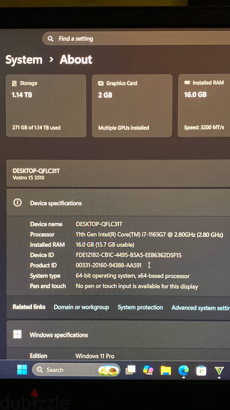 Dell vostro 3510 2
