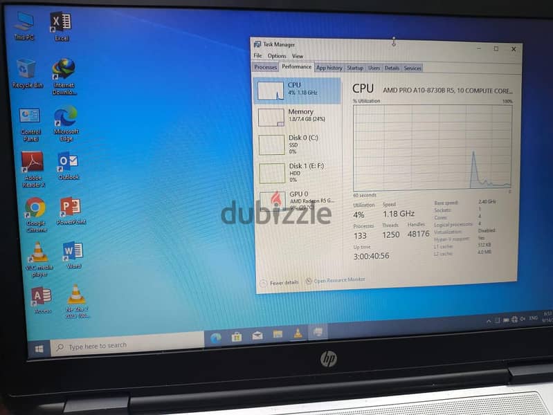 hp ProBook 655 G3 processor AMD PRO A10 1