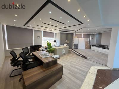 400m area on the first floor on the central axis directly with two rooms and 3 large open space areas, one bathroom, kitchen, 3-year contract with an increase of 10%