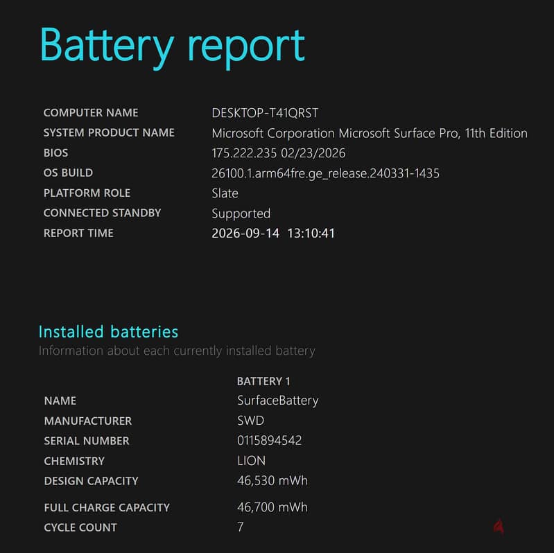 Microsoft Surface Pro 11 | Snapdragon X Plus | 16GB | 256GB 7