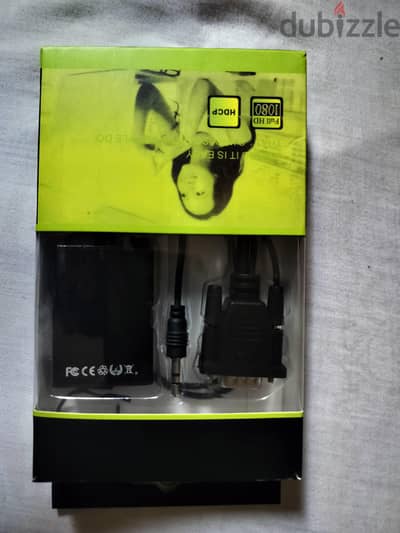 VGA to HDMI استخدمته يومين وزي ما هو سليم بالعلبة