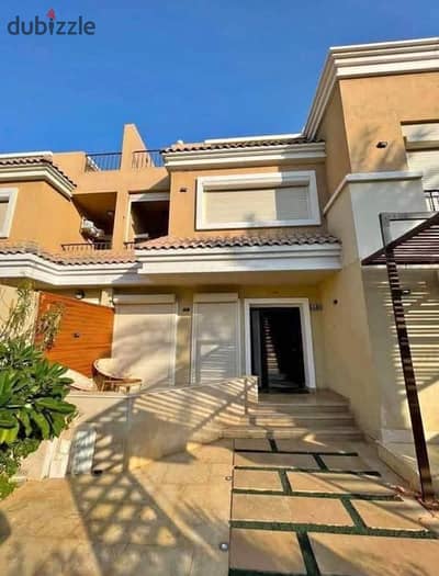 Independent villa for immediate delivery at half the price in Sarai compound in New Cairo opposite Open Air Mall Madinaty with a very special layout