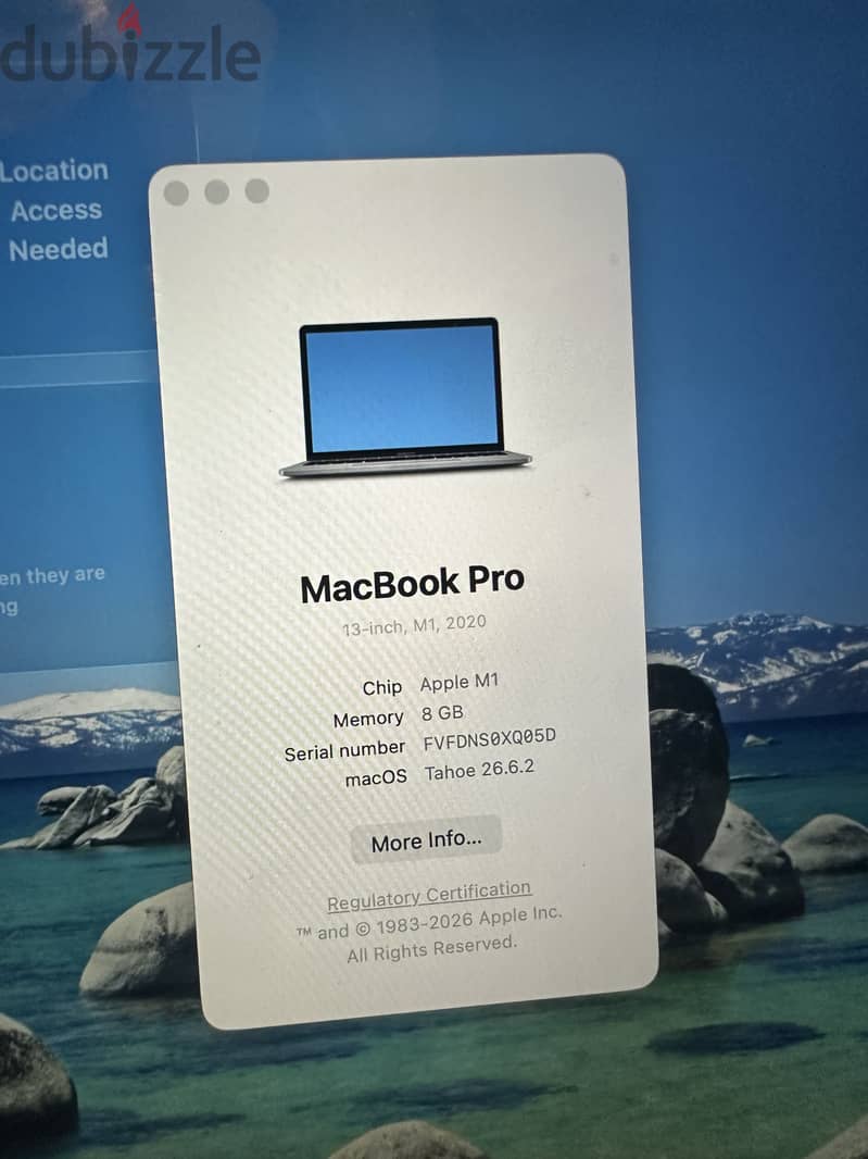 Macbook pro m1 2020 كالجديد 1
