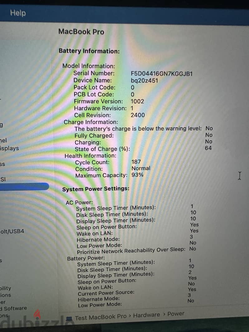 Macbook pro m1 2020 كالجديد 5