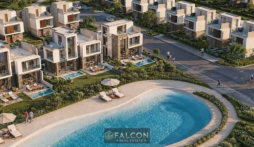 3-Story Modern Villa VIP Location Near Clubhouse In La Vista Patio Town Near Mivida , AUC & Hyde Park