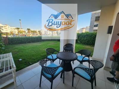 Ground-floor chalet for annual rent in Amwaj Village, Sidi Abdel Rahman.