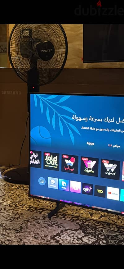 شاشة سامسونج سمارت 4k رسيفر داخلي
