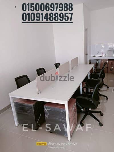 خلية عمل-ورك ستيشن خشب mdfاسباني-اثاث مكتبي- work station-partiton