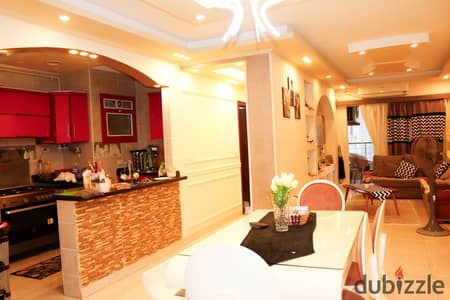160m furnished apartment in the Maamoura beach with 2 rooms and reception, 3 winter bathrooms. The apartment is in Maamoura beach, 120 m, 2 rooms, 3 pieces reception and 2 bathrooms. Required winter rental, monthly rent 22000.
