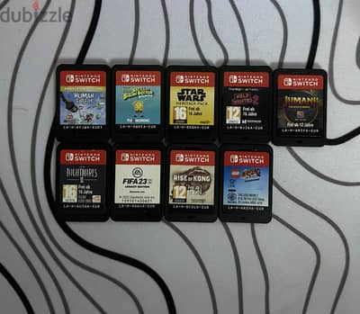 Nintendo switch games اي لعبه من دول ب٦٠٠  جنيه