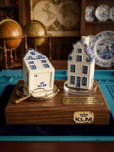 للبيع قطع أنتيك نادرة - بيوت KLM الهولندية بورسلين ديلفت (Delft Blue H