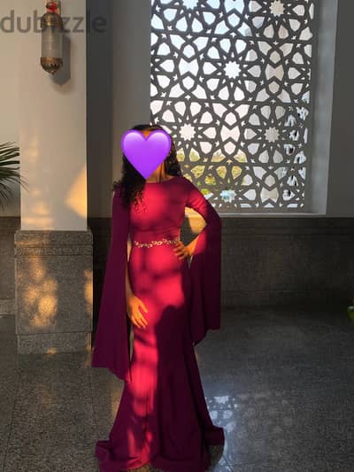 فستان برجندي