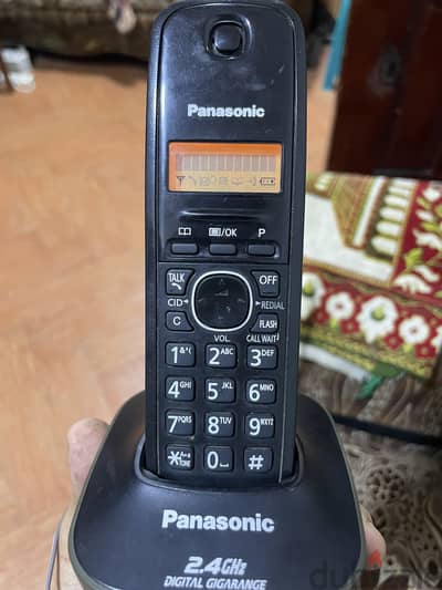 للبيع تليفون لاسلكي Panasonic أصلي  الموديل: KX-TG3411BXH