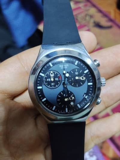 ساعة سواتش آيروني كرونوغراف أصلية (سويسري) - Swatch Irony Chrono