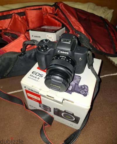 باكدج كاملة لكاميرا canon m50 mark ii وحش الفيديو 4k شاتر الف صورة
