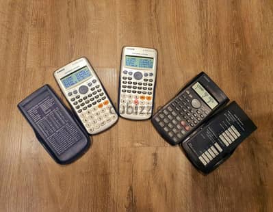 فررصة 3 آلات حاسبة اصلي كاسيوCasio اوريجنالfx-570ES PLUS + fx-82MS%100