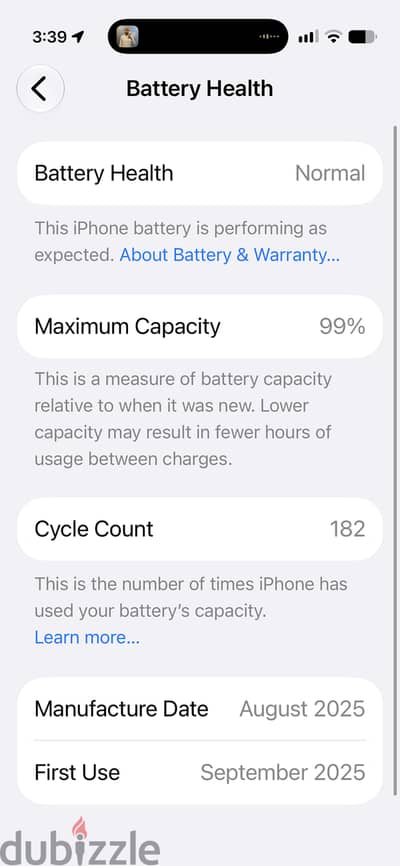 ايفون اير  Light Gold 99%B 180C  للبدل & للبيع   مدفوع الضريبه