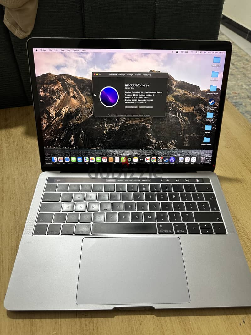 MacBook pro 2017 Touch Bar 1