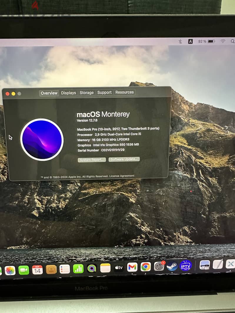 MacBook pro 2017 Touch Bar 2