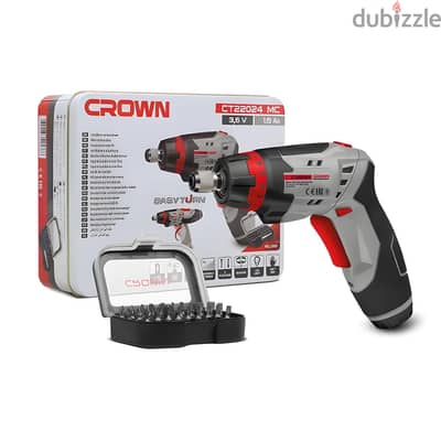 بطارية 3.6V – كامل بالعلبة و30 سن - مفك CROWN CT22024 MC