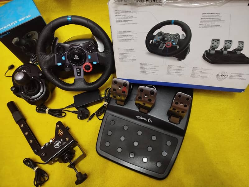 Logitech g29 with shifter and handbrake 1