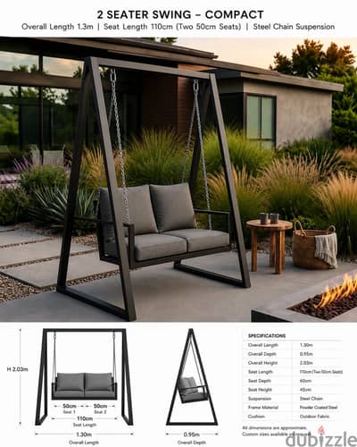 مرجيحة مفصلة seats customised swing one two or three