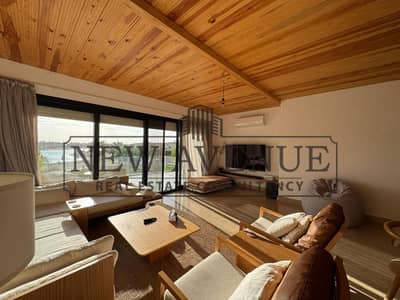 First row lagoon chalet fully furnished under market price