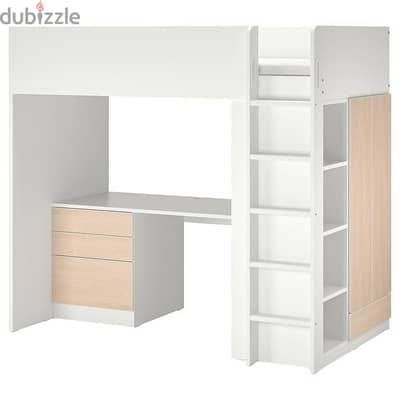 Ikea bed w desk and storage  سرير أيكيا بمكتب و تخزين