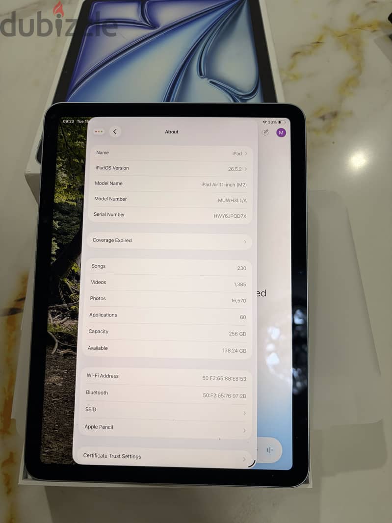 iPad Air M2 11 inch 256 giga 3