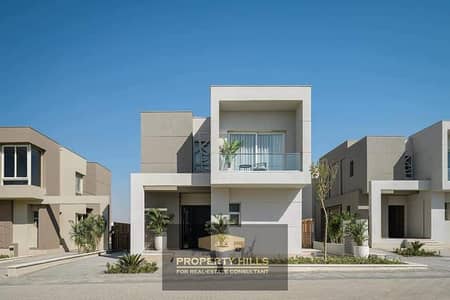 Ready villa for viewing with a panoramic landscape view at the lowest price in the market in Badia City, the first smart city in the Middle East