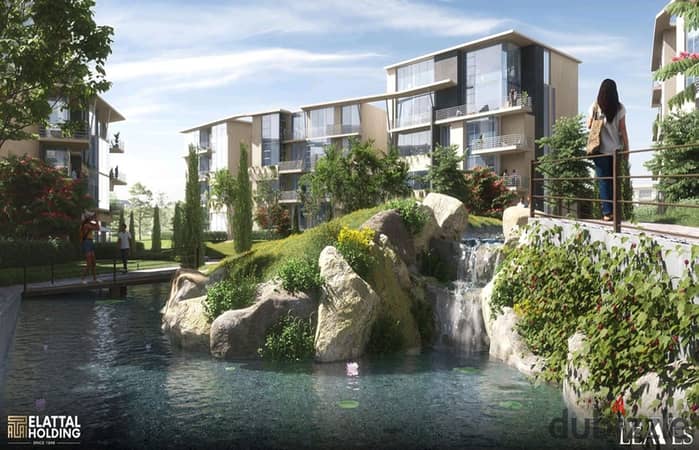 Apartment for sale with a view of Landscape beside Palm Hills on the central axis of July 26 directly