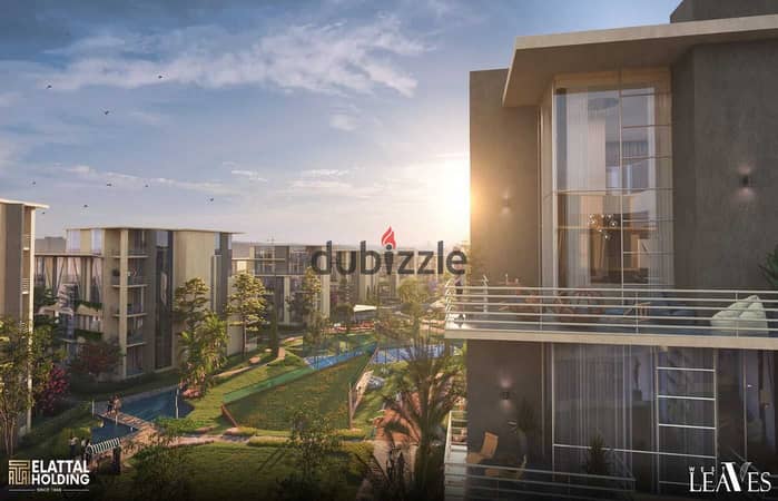 Apartment for sale with a view of Landscape beside Palm Hills on the central axis of July 26 directly